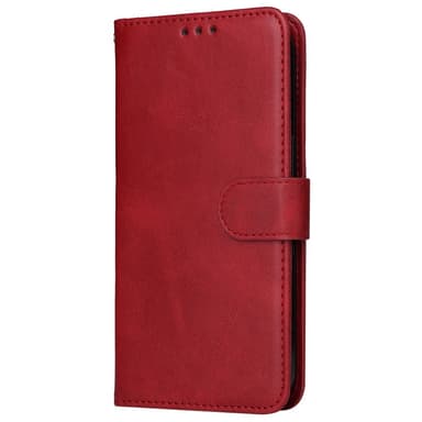 SKALO Samsung S24+ PU-nahkainen Lompakkokotelo - Punainen