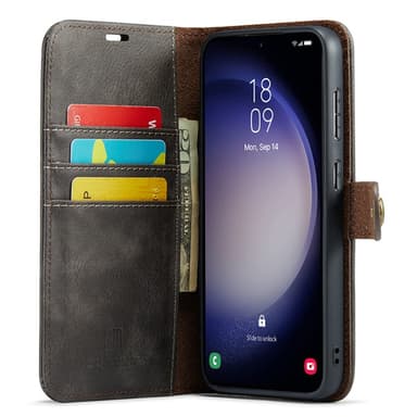 DG MING Samsung S23 FE 2-in-1 magneetti lompakkokotelo - Harmaa