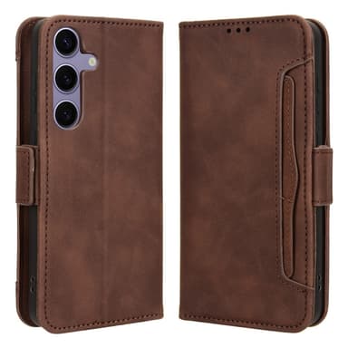 SKALO Samsung S24 6-lokeroa Lompakkokotelo - Ruskea