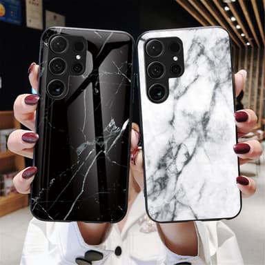SKALO Samsung S24 Ultra Marmori karkaistu lasi TPU-suojakuori - #3
