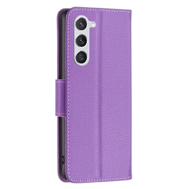 SKALO Samsung S24 Litchi Lompakkokotelo - Violetti