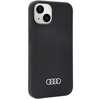 Audi iPhone 14 Kuori Silikoni Musta