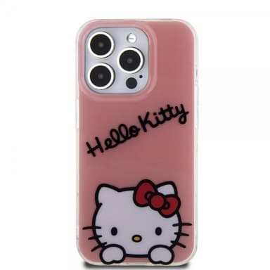 Hello Kitty iPhone 15 Pro Kuori Daydreaming Crossbody Vaaleanpunainen