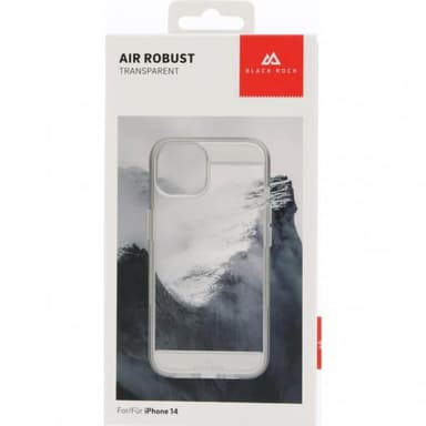 Black Rock iPhone 14 Kuori Air Robust Case Läpinäkyvä