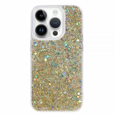 Nordic Covers iPhone 15 Pro Kuori Sparkle Series Citrine Gold