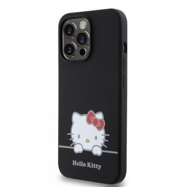 Hello Kitty iPhone 13 Pro Kuori Liquid Silicone Musta