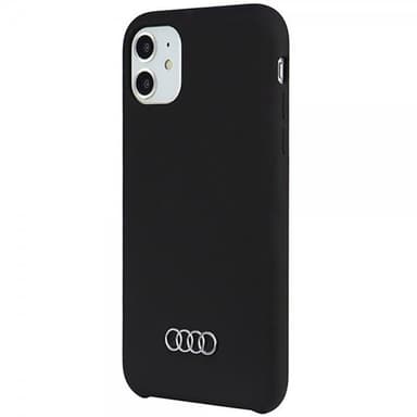 Audi iPhone 12/iPhone 12 Pro Kuori Silikoni Musta