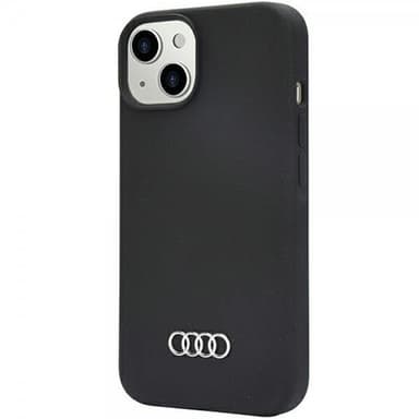 Audi iPhone 14 Kuori Silikoni Musta