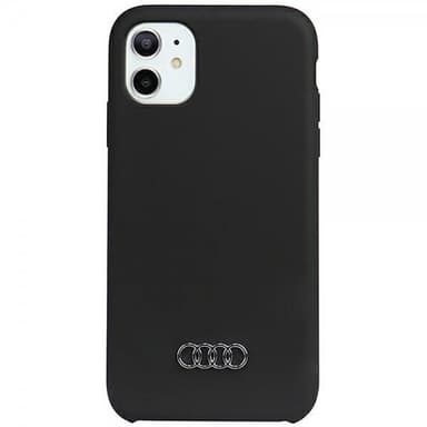 Audi iPhone 12/iPhone 12 Pro Kuori Silikoni Musta