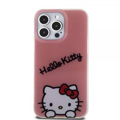 Hello Kitty iPhone 15 Pro Max Kuori Daydreaming Crossbody Vaaleanpunainen