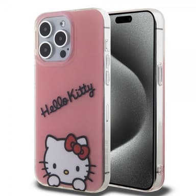 Hello Kitty iPhone 15 Pro Max Kuori Daydreaming Crossbody Vaaleanpunainen