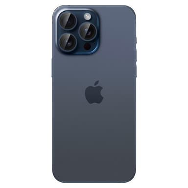 Spigen iPhone 15 Pro/iPhone 15 Pro Max Kameran linssinsuojus GLAS.tR EZ Fit Optik Pro 2-pakkaus Blue Titanium