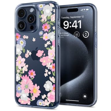 Spigen iPhone 15 Pro Kuori Liquid Crystal Blossom
