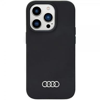 Audi iPhone 14 Pro Max Kuori Silikoni Musta