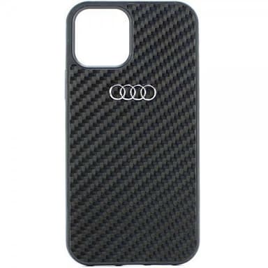 Audi iPhone 11 Kuori Carbon Fiber Musta