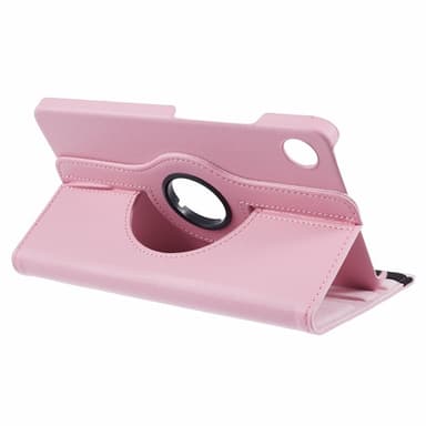 SKALO Samsung Tab A9 360 Litchi Suojakotelo - Pinkki