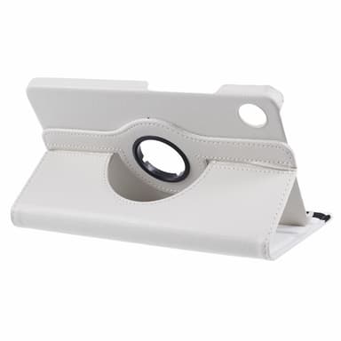 SKALO Samsung Tab A9 360 Litchi Suojakotelo - Valkoinen