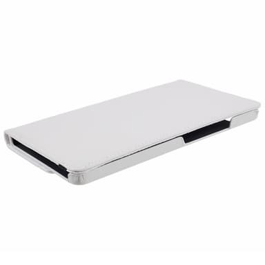 SKALO Samsung Tab A9 360 Litchi Suojakotelo - Valkoinen