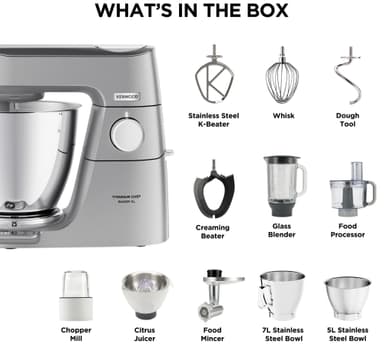 Kenwood Titanium Chef Baker XL yleiskone KVL85.704SI