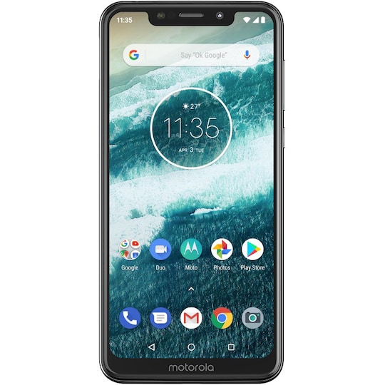 Motorola One älypuhelin (valkoinen)