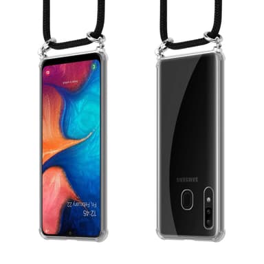 Samsung Galaxy A20/A30/M10s Suojakuori Kotelo (Musta)