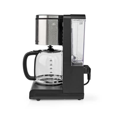 Nedis Kahvinkeitin | Kahvisuodatin | 1.5 l | 12 Kupit | Lämpimänäpito-ominaisuus | Käynnitysajastin | LCD näyttö | Kellotoiminto | Alumiini / Musta