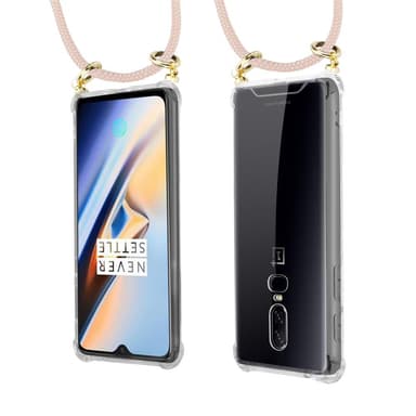 OnePlus 6 Suojakuori Kotelo (Vaaleanpunainen)