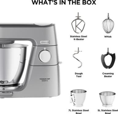Kenwood Titanium Chef Baker XL yleiskone KVL85.004SI