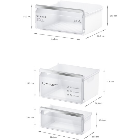 Bosch Jääkaappi-pakastin yhdistelmä KIV87SFE0 (Ei)