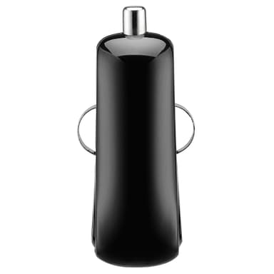 Goji 2.4A autolaturi USB A / USB C -kaapelilla (musta)