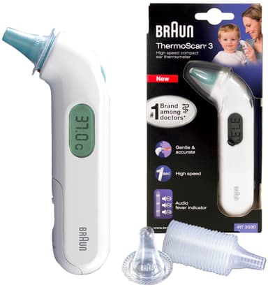 Braun korvakuumemittari IRT3030WE