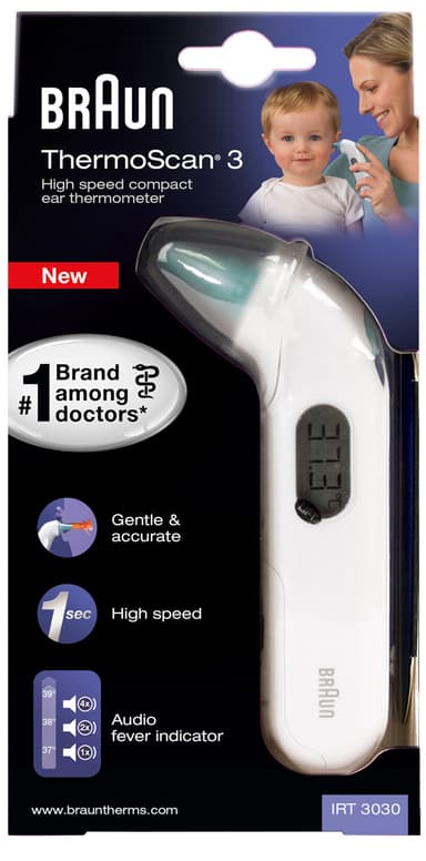 Braun korvakuumemittari IRT3030WE