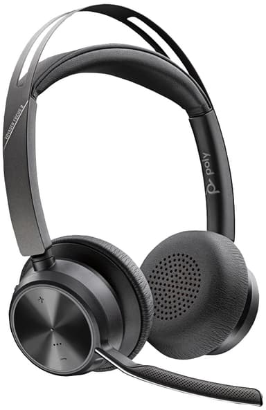 HP Poly Voyager Focus 2 kuulokkeet USB-C + latausteline