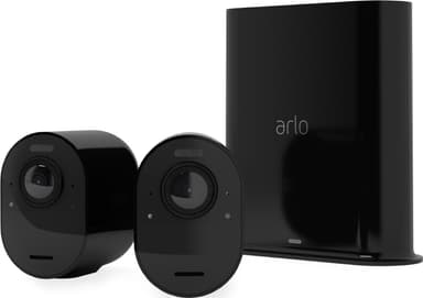 Arlo Ultra 2 4K langaton kamerajärjestelmä (2 kpl, musta)