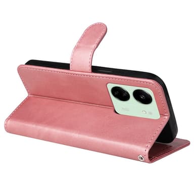 SKALO Xiaomi Redmi 13C 4G PU-nahkainen Lompakkokotelo - Pinkki
