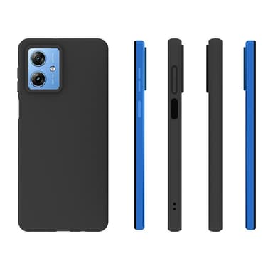 SKALO Motorola Moto G54 5G Mattamusta erittäin ohut TPU-suojakuori