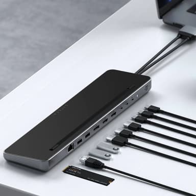 Satechi USB-C SSD telakointiasema (harmaa)