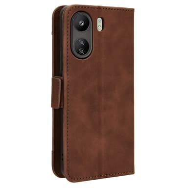 SKALO Xiaomi Redmi 13C 4G 6-lokeroa Lompakkokotelo - Ruskea