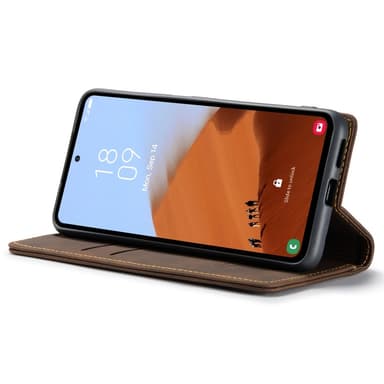 CASEME Retro Lompakkokotelo Samsung Galaxy S23 FE
