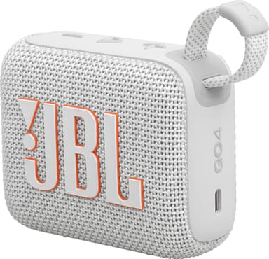 JBL Go 4 kannettava kaiutin (valkoinen)