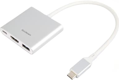 Sandstrøm 3-in-1 USB-C hubi