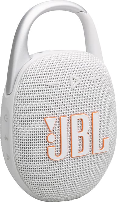 JBL Clip 5 kannettava kaiutin (valkoinen)