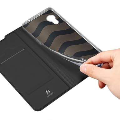 Samsung Galaxy Xcover 5 DUX DUCIS Skin Pro Series Telineen Kääntökotelo - Musta