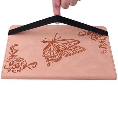 iPad 10.9 (2022) -tablettikotelon kansi Buterfly Imprinting - Vaaleanpunainen