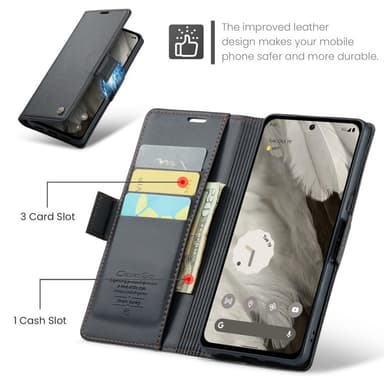 CASEME Retro Lompakkokotelo Pixel 8