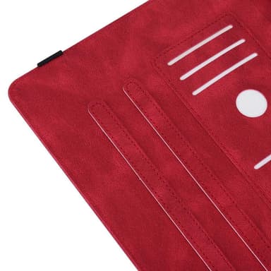 iPad 10.9 (2022) -tablettikotelon kansi Buterfly Imprinting - Punainen