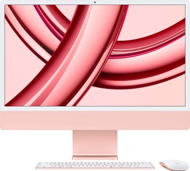 iMac 24" M3 2023 8/10/256 (vaaleanpunainen)