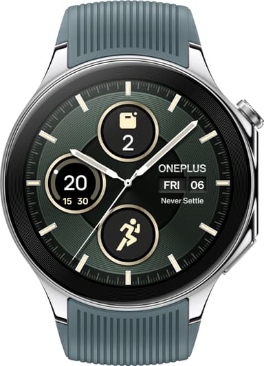 OnePlus Watch 2 hybridiälykello 46 mm (teräs)