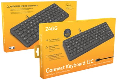 Zagg Connection USB-C näppäimistö (musta)
