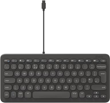 Zagg Connection USB-C näppäimistö (musta)